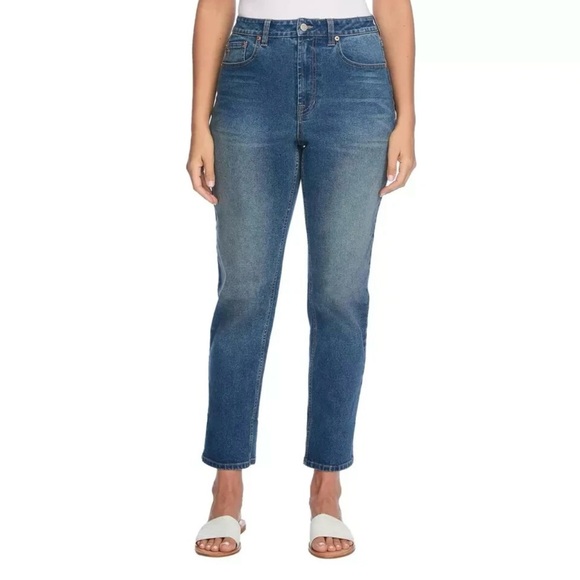 Frye Amari High-Rise Cropped Jeans 12/31 Dark Wash NWT - Picture 4 of 10